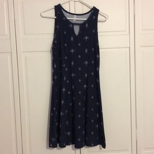 Mudd Navy Floral Dress Small